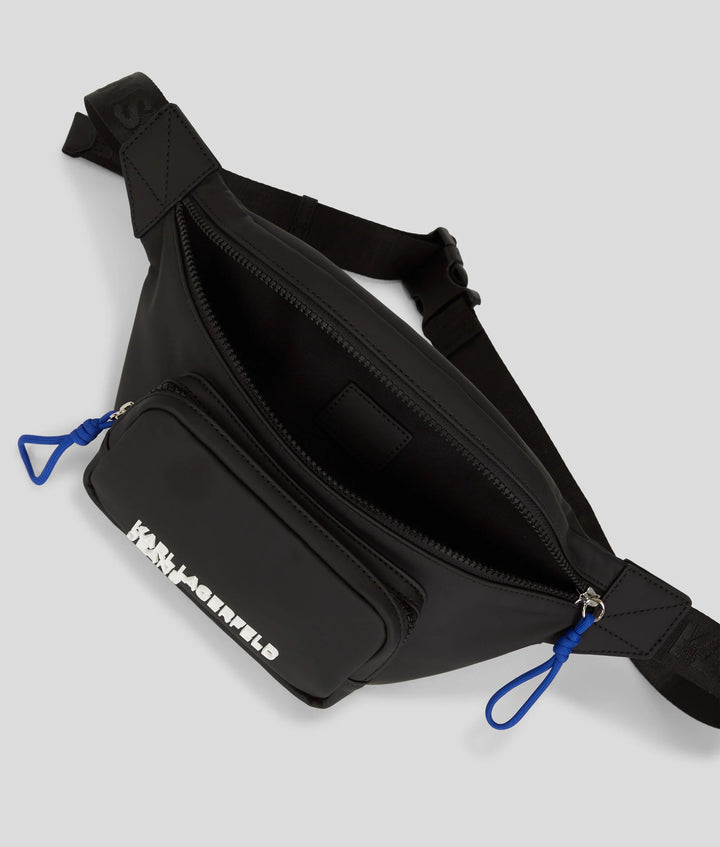 Karl Lagerfeld Coated Belt Bag | Black