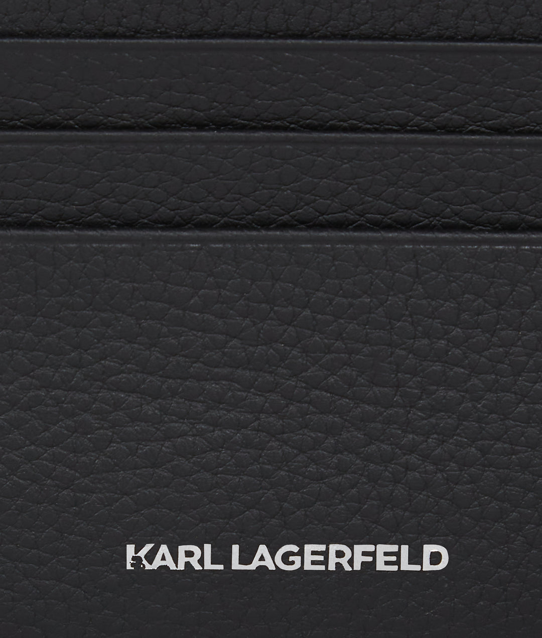 Karl Lagerfeld Grainy Leather Bifold Wallet | Black