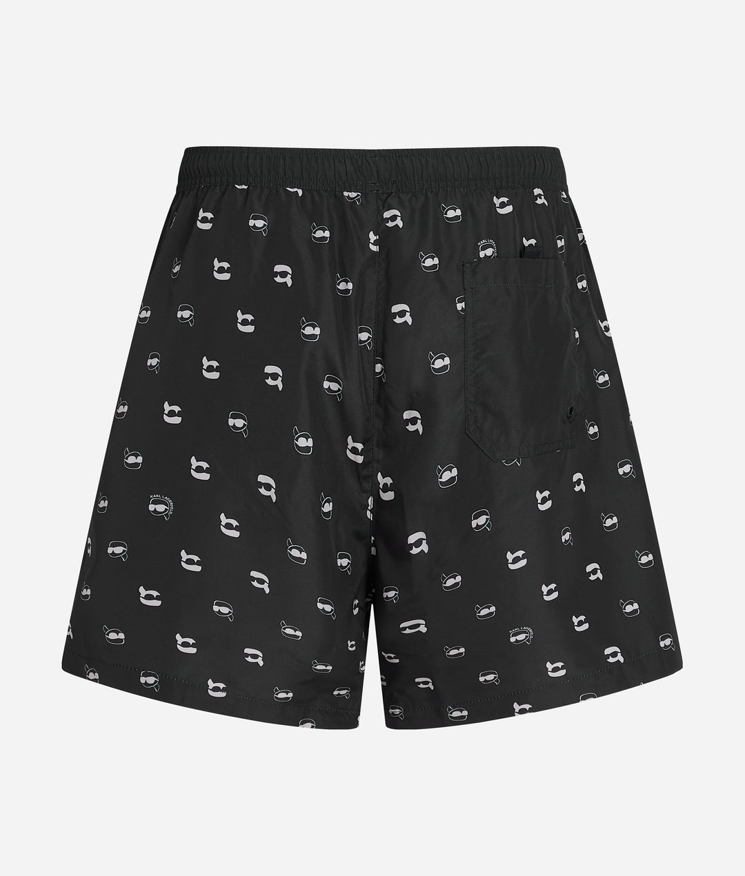 Karl Lagerfeld Ikon All-Over Print Boardshorts | Black