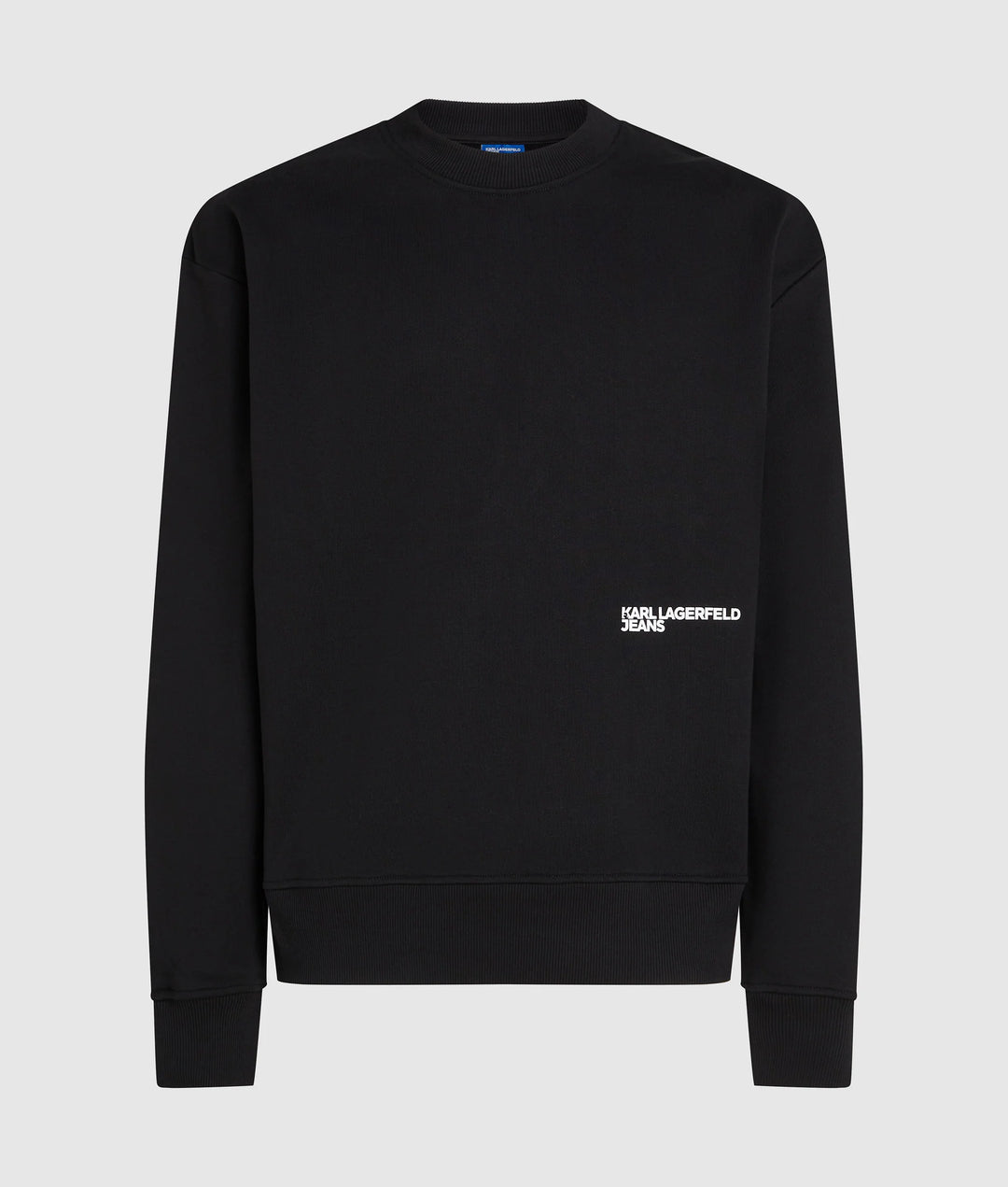 Karl Lagerfeld Men's Relaxed Karl Quote Sweatershirt | Black