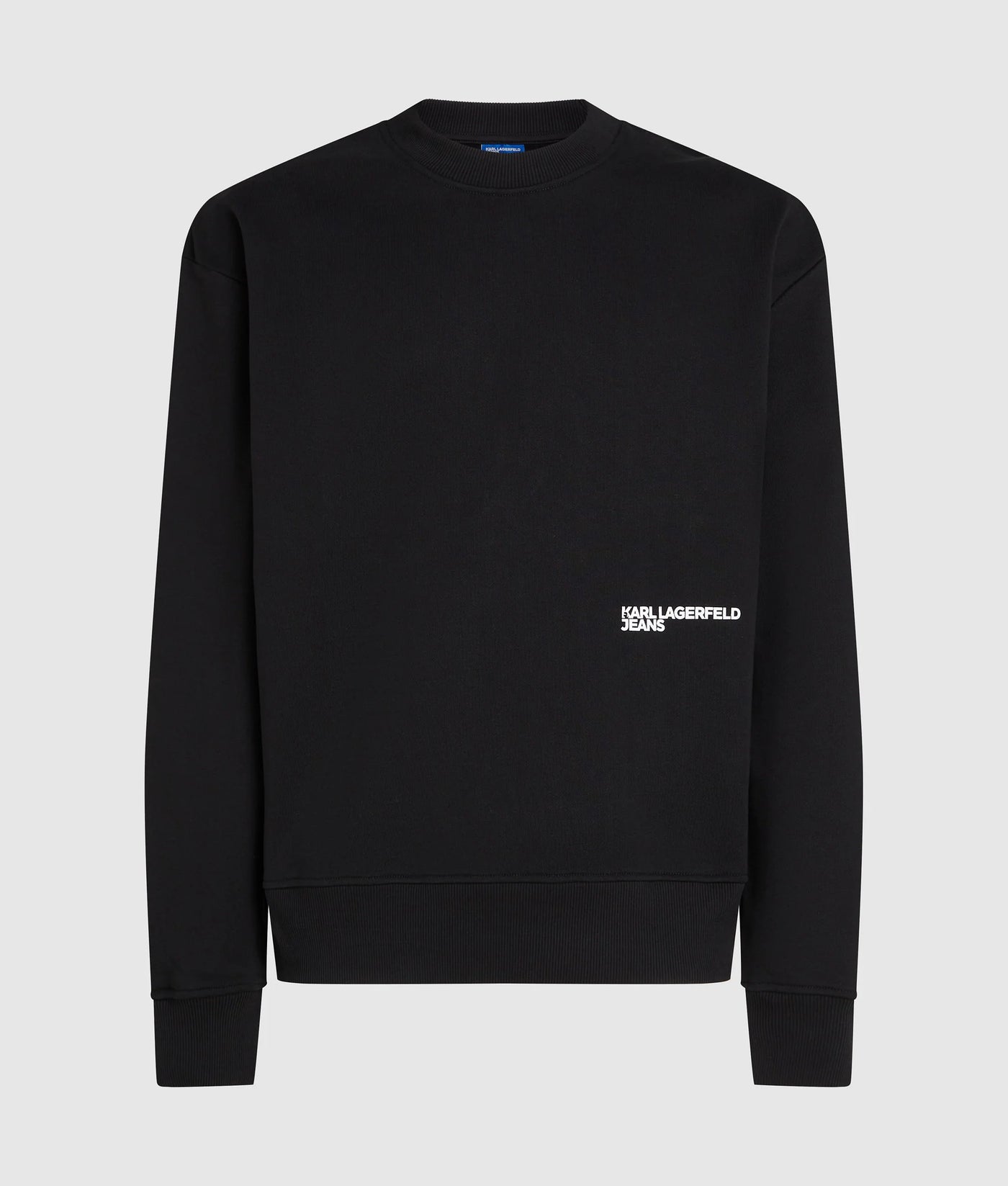 Karl Lagerfeld Men's Relaxed Karl Quote Sweatershirt | Black