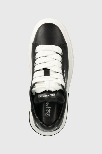 Karl Lagerfeld Women's Leather Sneakers | Black