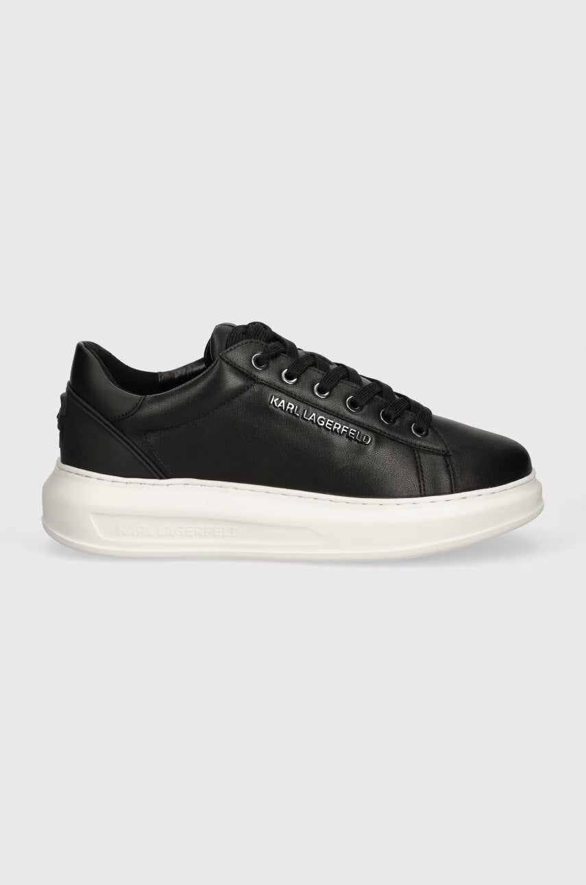 Karl Lagerfeld Kapri Leather Men's Sneakers | Black