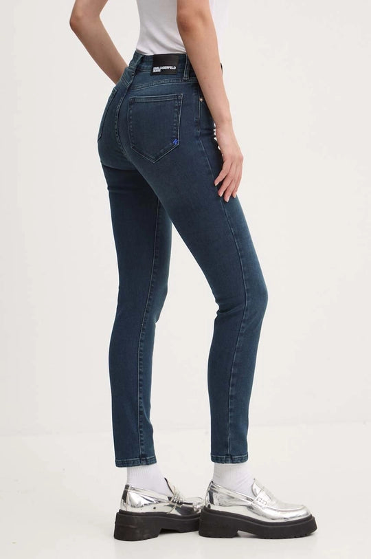 Karl Lagerfeld Women's High Rise Skinny Jeans | Cast Blue