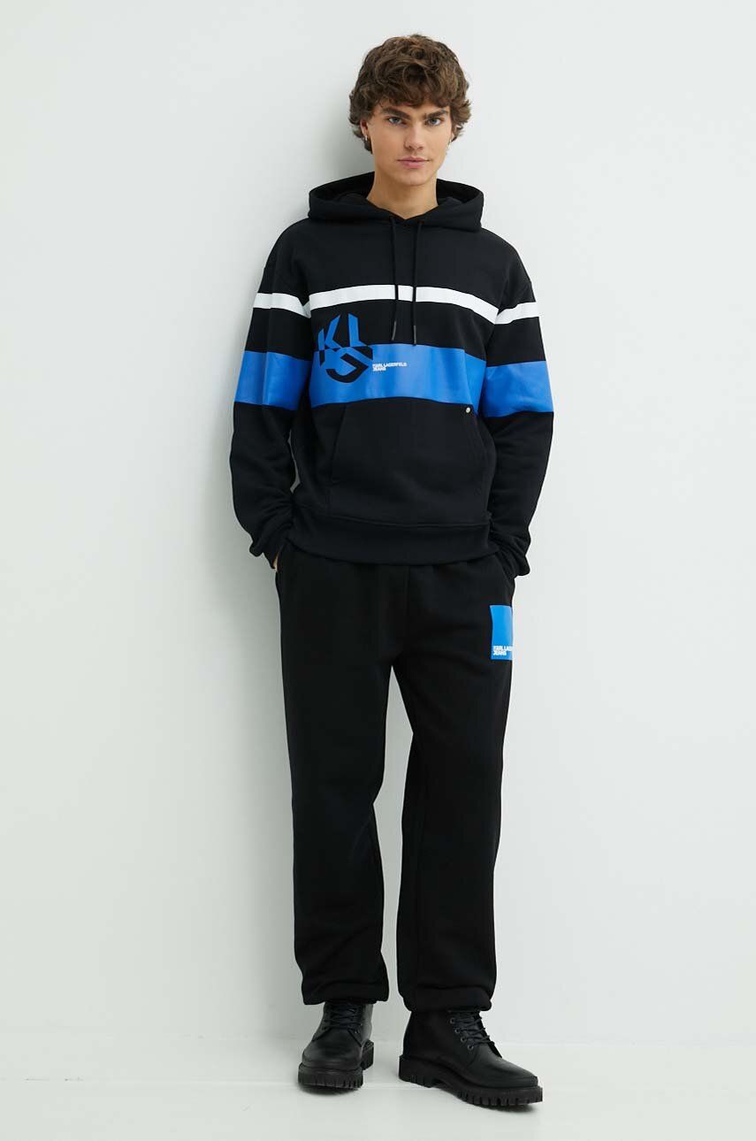 Karl Lagerfeld Relaxed Fit Track Pants | Black