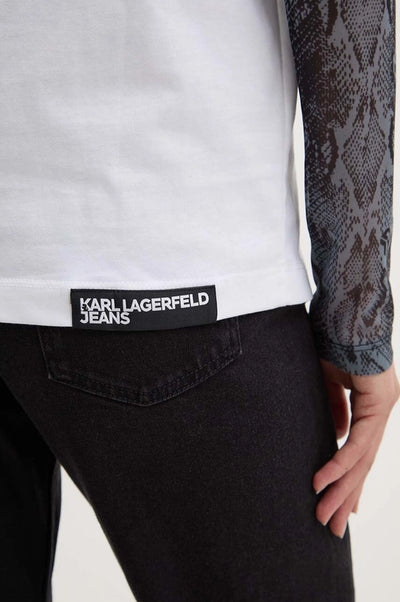 Karl Lagerfeld Cotton Regular Fit T-shirt | White