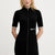 Karl Lagerfeld Short Sleeve Zip Knit Dress | Black