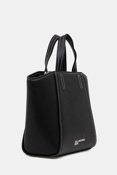 Karl Lagerfeld Metal Logo Mini Tote Bag | Black