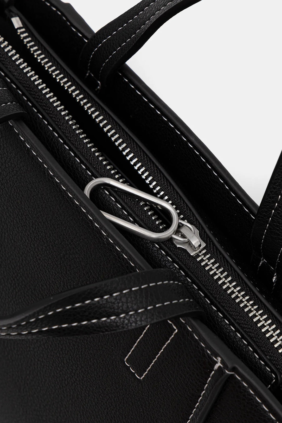 Karl Lagerfeld Metal Logo Mini Tote Bag | Black