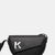Karl Lagerfeld Geo Saddle Leather Bag | Black