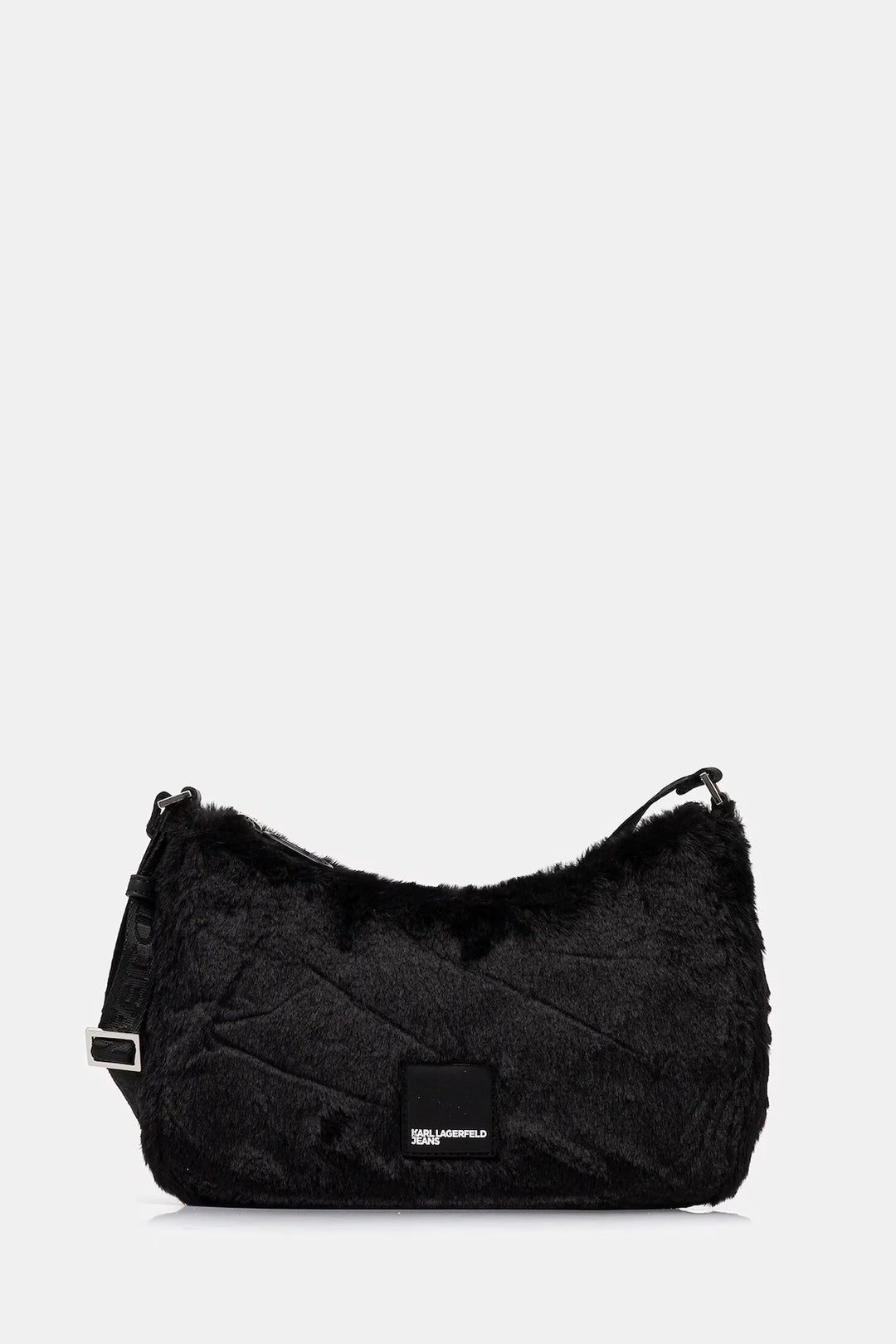 Karl Lagerfeld Faux Fur Shoulder Bag | Black