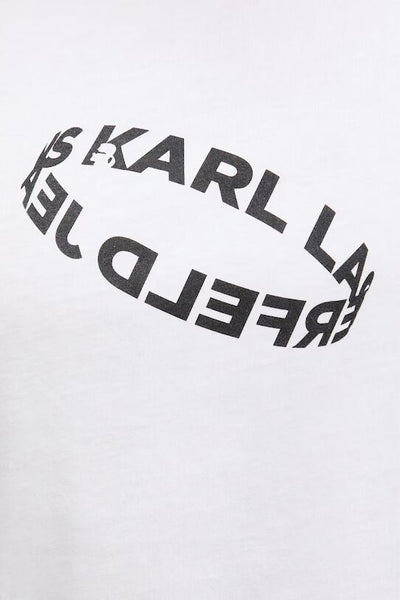 Karl Lagerfeld Slim Ring Logo T-shirt | White