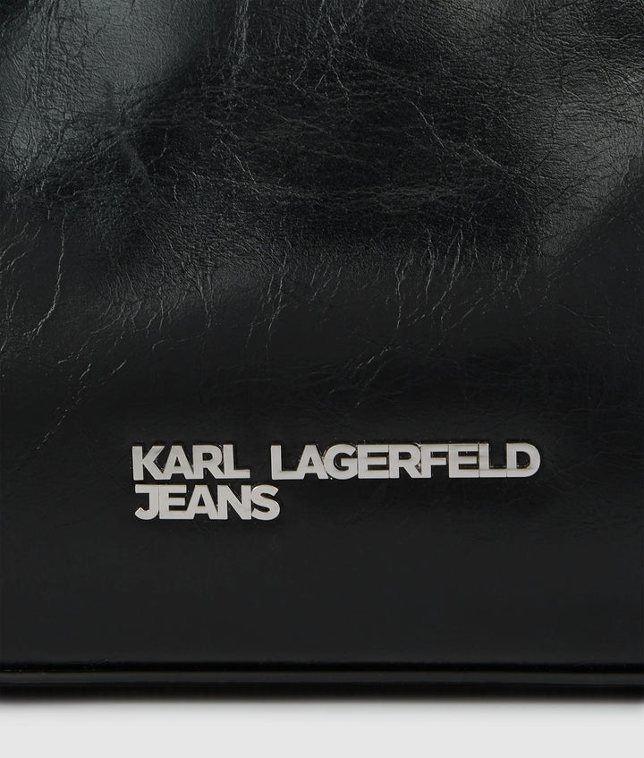 Karl Lagerfeld Buckle Shoulder Bag | Black