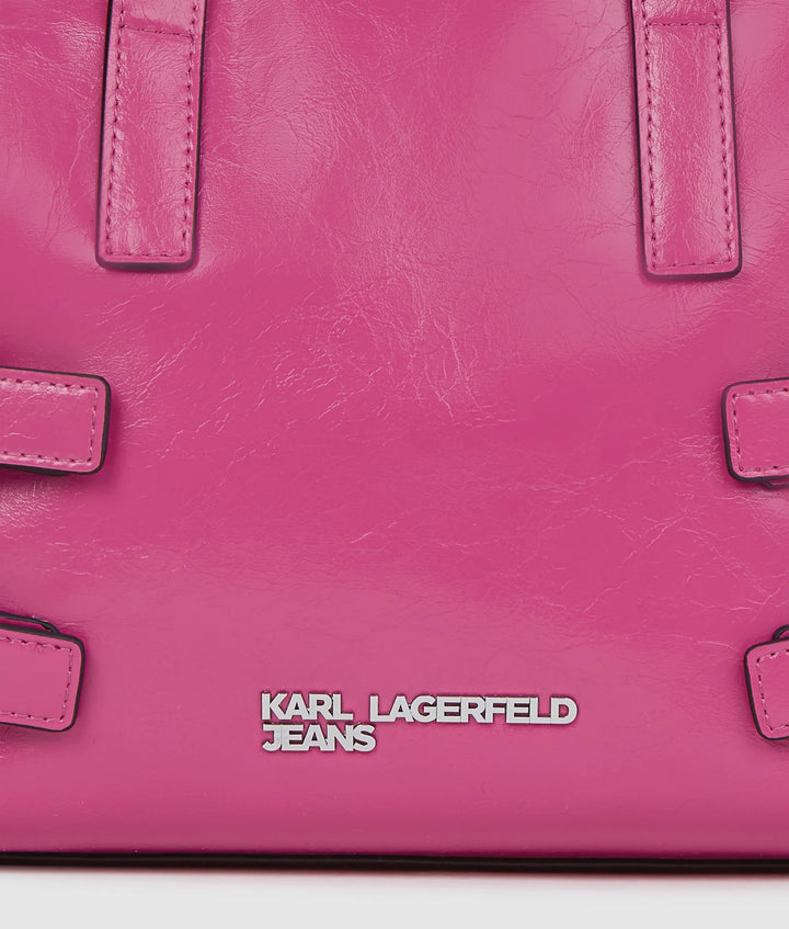 Karl Lagerfeld Buckle Bowling Bag | Very Berry