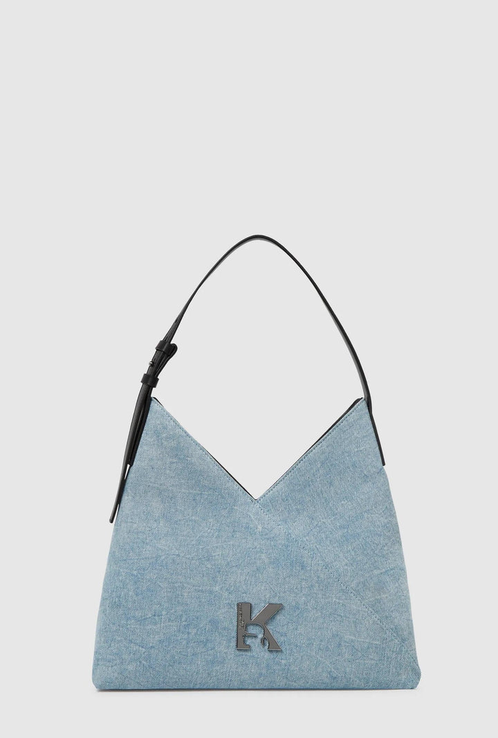 Karl Lagerfeld Geo Small Denim Tote Bag | Acid Light