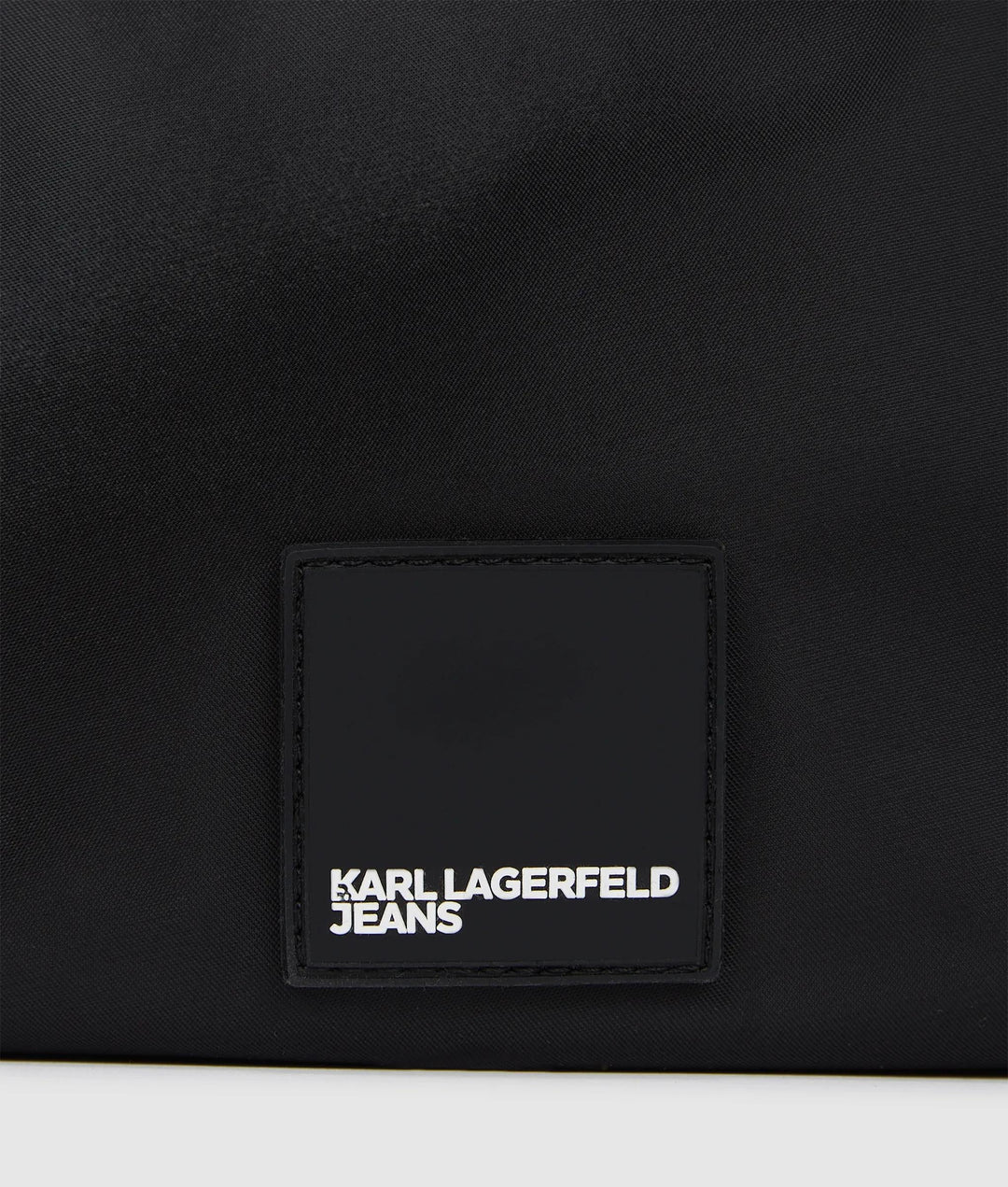 Karl Lagerfeld Nylon Lace up Bucket Bag | Black