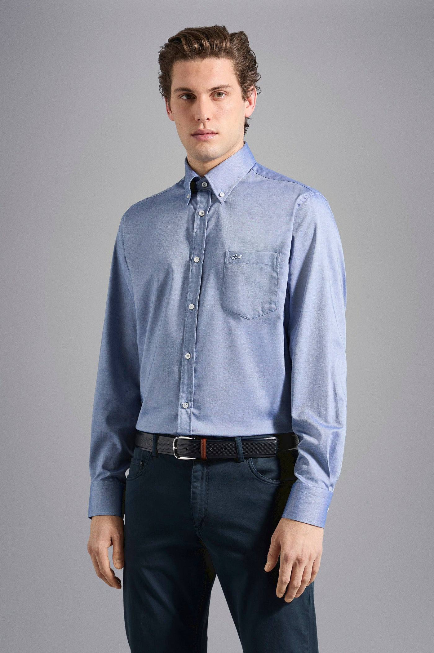 Paul & Shark Cotton Oxford Shirt | Blue