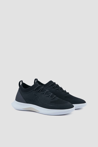 Paul & Shark Aqua knit Slip-on Sneakers | Black