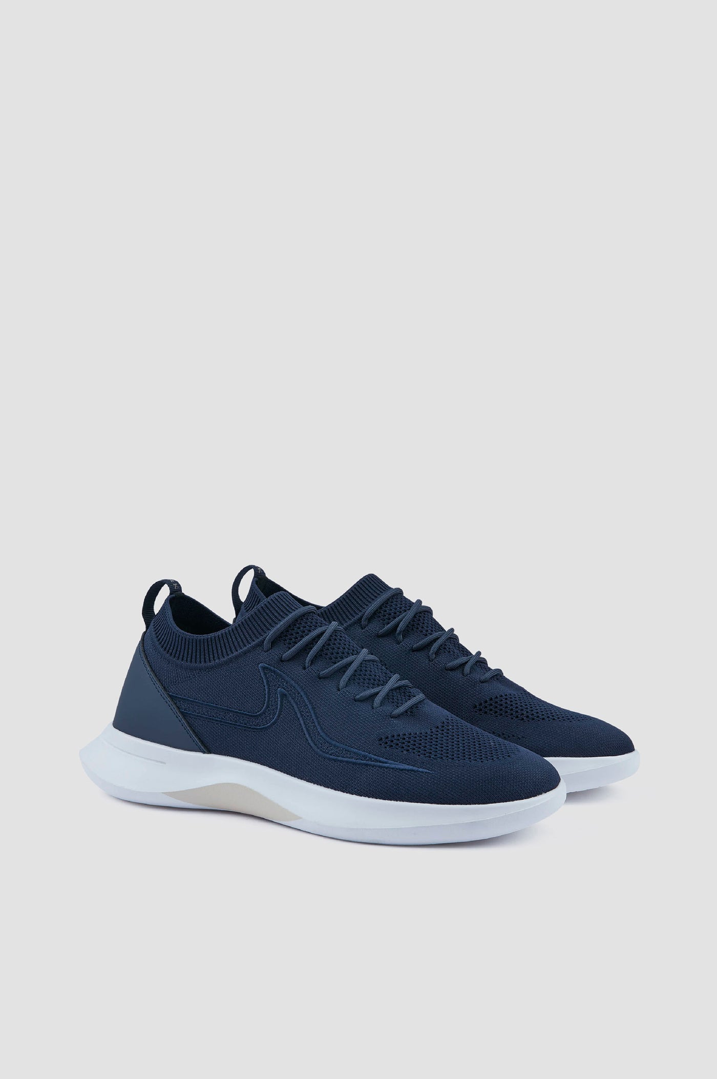 Paul & Shark Aqua knit Slip-on Sneakers | Navy