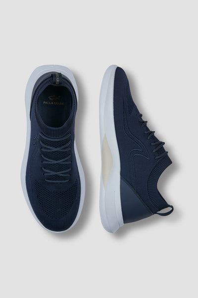 Paul & Shark Aqua knit Slip-on Sneakers | Navy