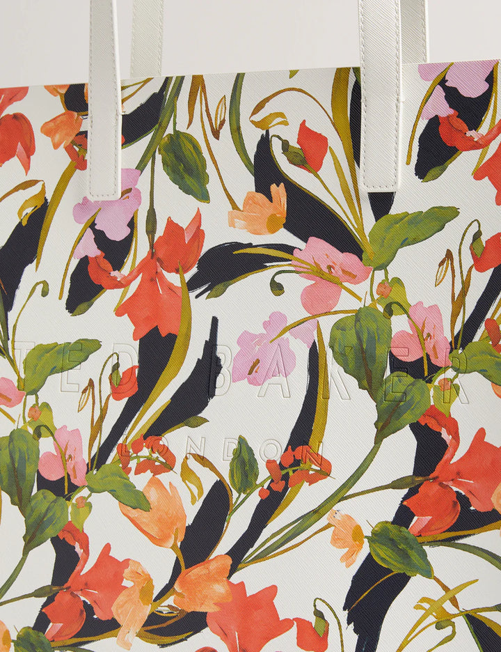 Ted Baker Flowela Floral Printed Icon Bag | Cream