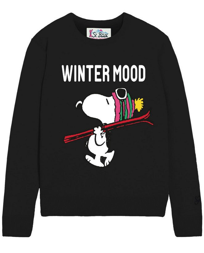 MC2 Crewneck Snoopy Pullover | Black