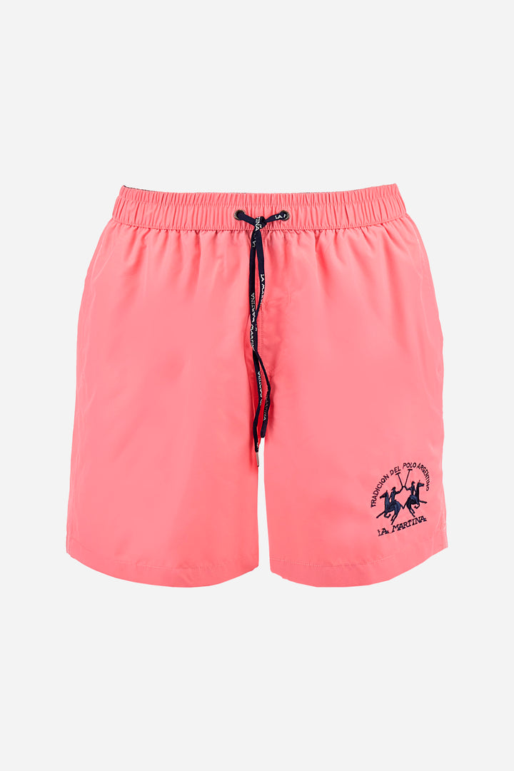 La Martina Regular Fit Nylon Swimsuit - Clint | Pink