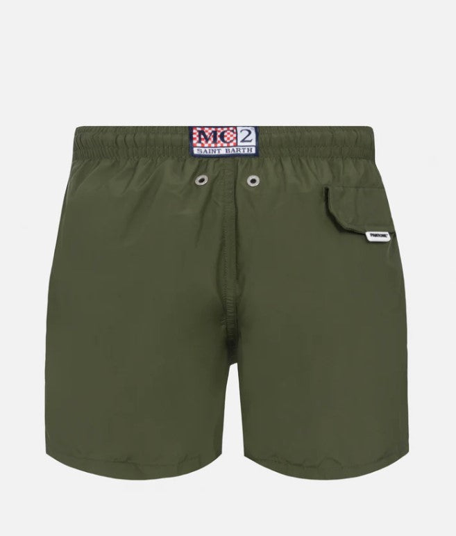 MC2 Saint Barth Lightweight Swim Shorts PANTONE® SPECIAL EDITION | Military