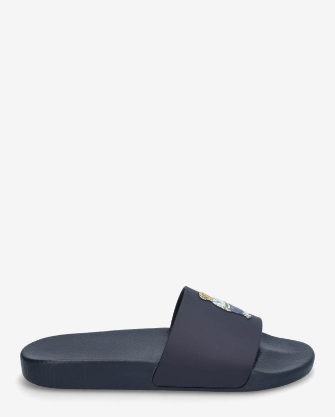 Ralph Lauren Women's Heritage Bear Slide | Navy