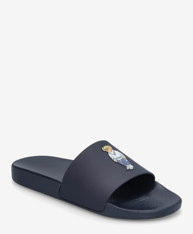 Ralph Lauren Women's Heritage Bear Slide | Navy