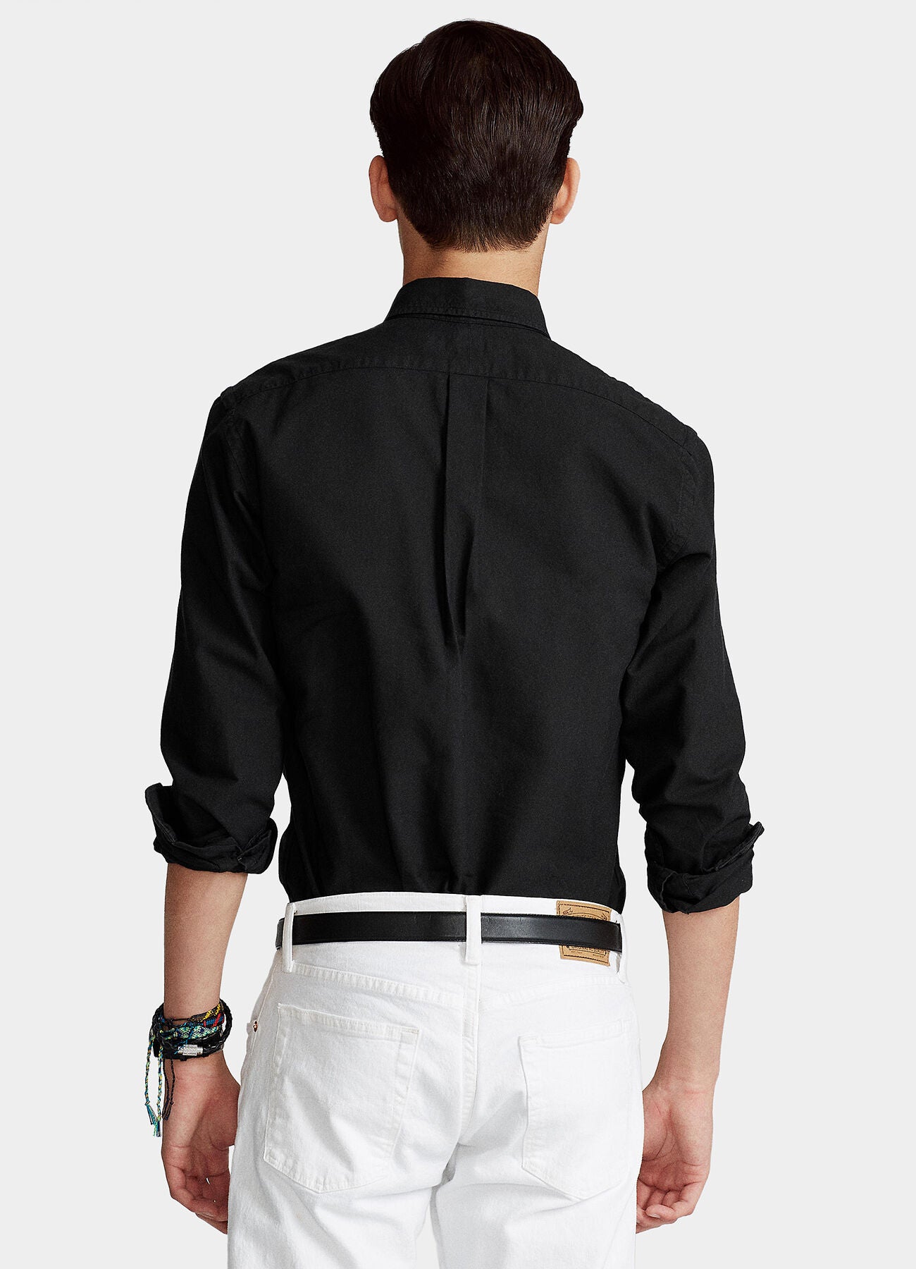 Ralph Lauren Custom Fit Garment-Dyed Oxford Shirt | Black