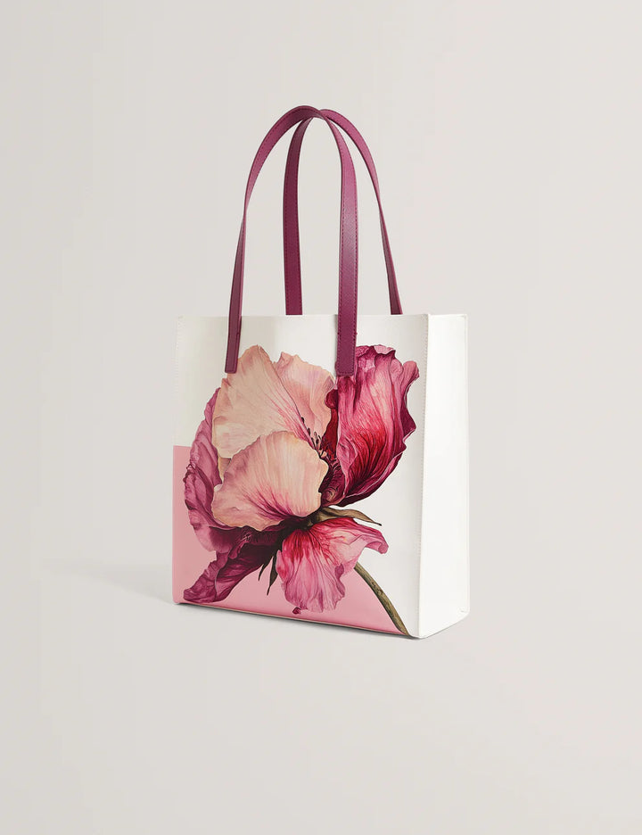 Ted Baker Printed Flower Medium Icon Bag | Ivory
