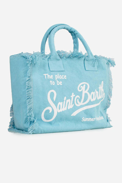MC2 Saint Barth Vanity Canvas Bag | Light Blue