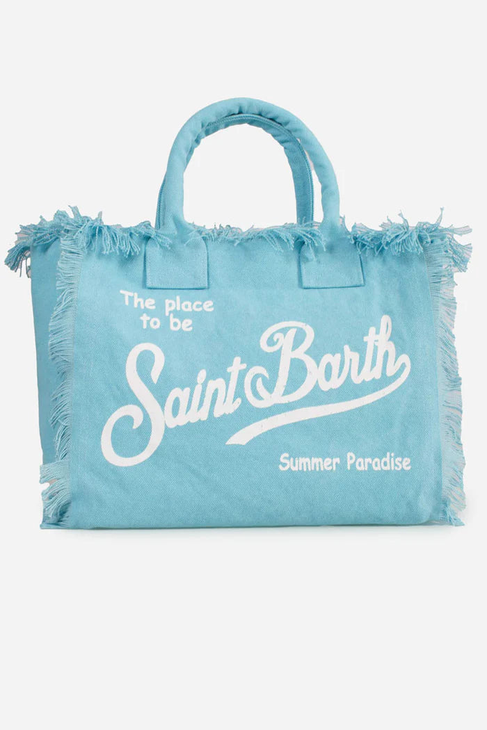 MC2 Saint Barth Vanity Canvas Bag | Light Blue