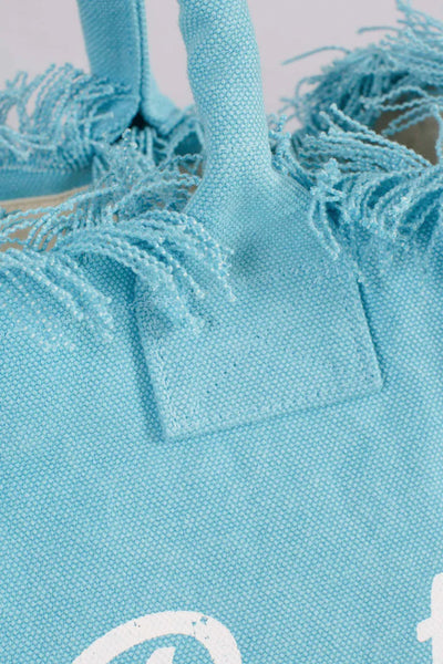 MC2 Saint Barth Vanity Canvas Bag | Light Blue