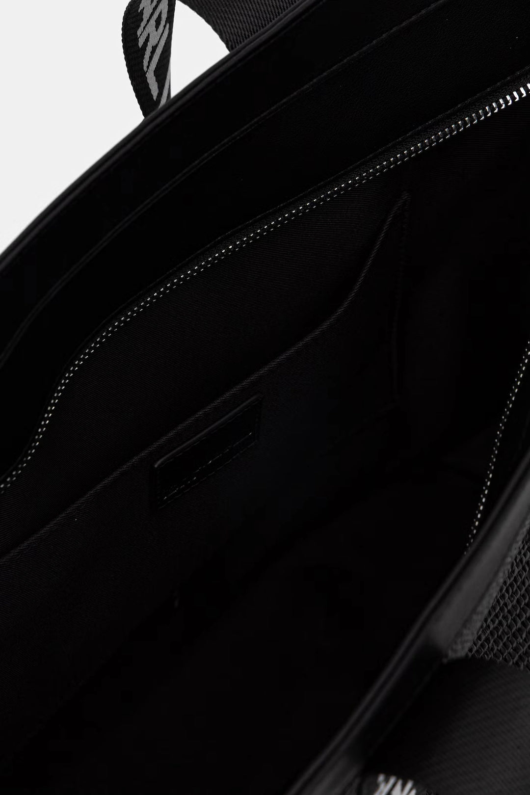 Karl Lagerfeld Box Logo Raffia Shopper Bag | Black