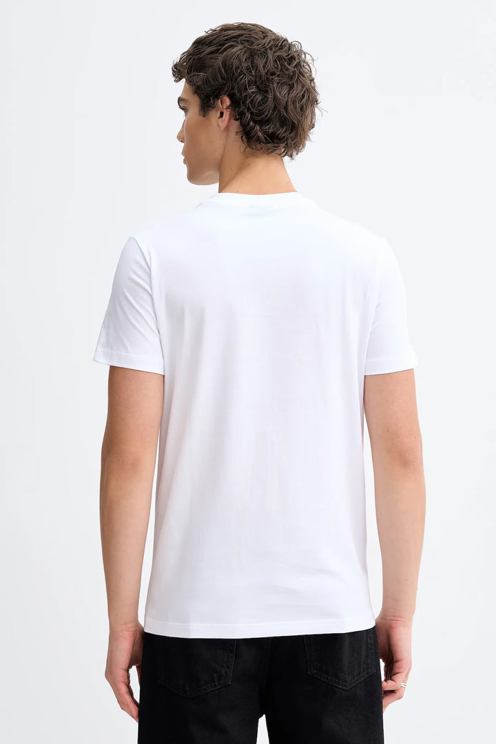 Karl Lagerfeld Slim Fit Reflection Men's T-shirt | White