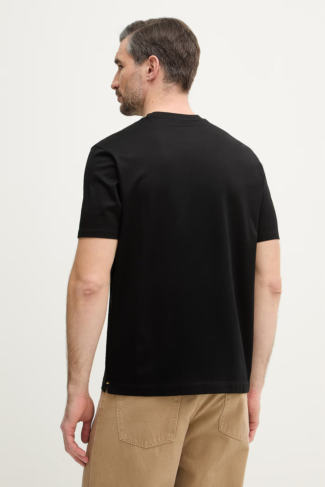 Paul & Shark Double Mercerised Cotton Jersey T-shirt | Black