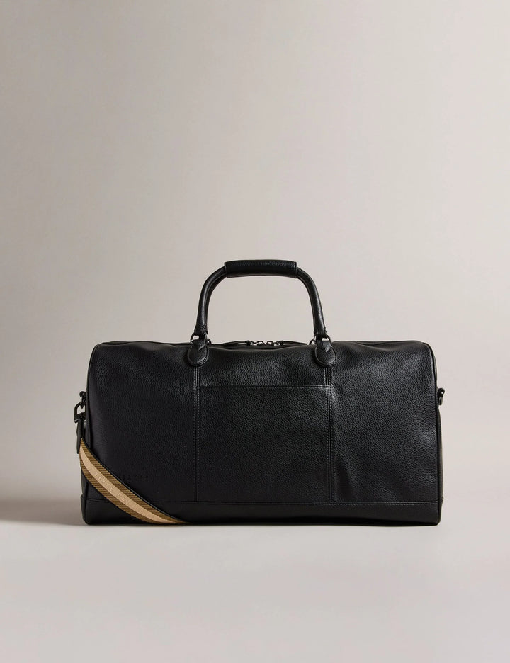 Ted Baker Kalvin Webbing Strap Faux Leather Holdall Bag | Black