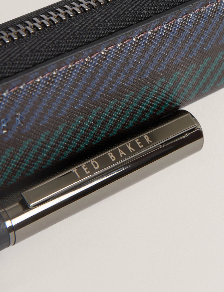 Ted Baker Wilberg Printed Weave PU Pen Set | Black