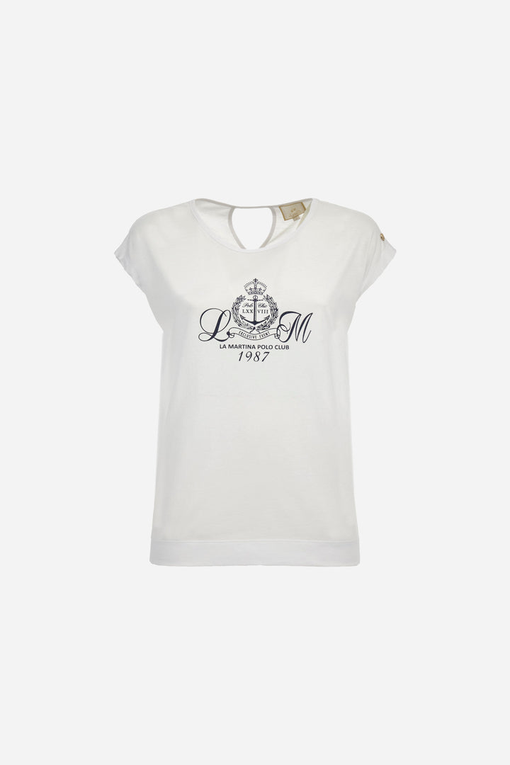La Martina Regular Fit T-shirt in Cotton - Ada | White