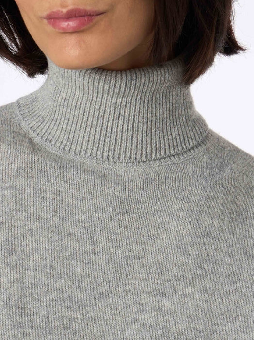 MC2 Woman Moody Fine-ribbed Sweater | Light Grey