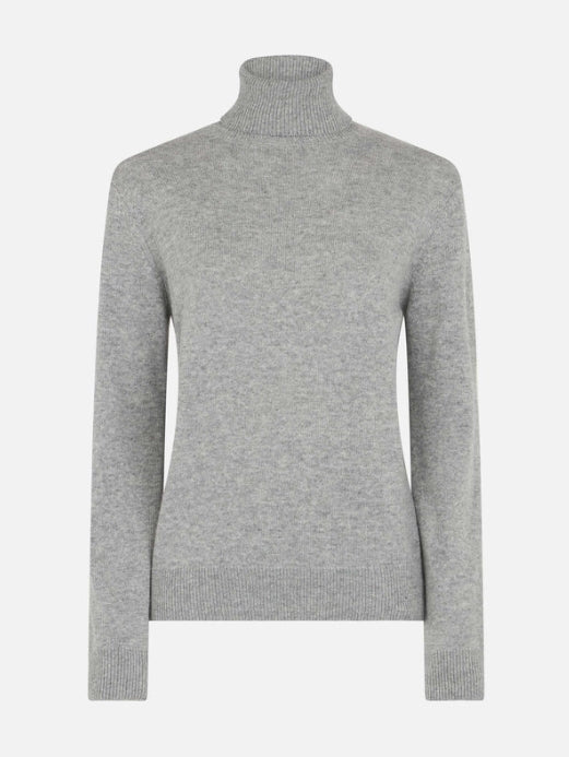 MC2 Woman Moody Fine-ribbed Sweater | Light Grey