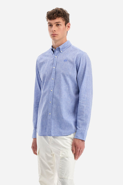 La Martina Linen Shirt | Light Blue