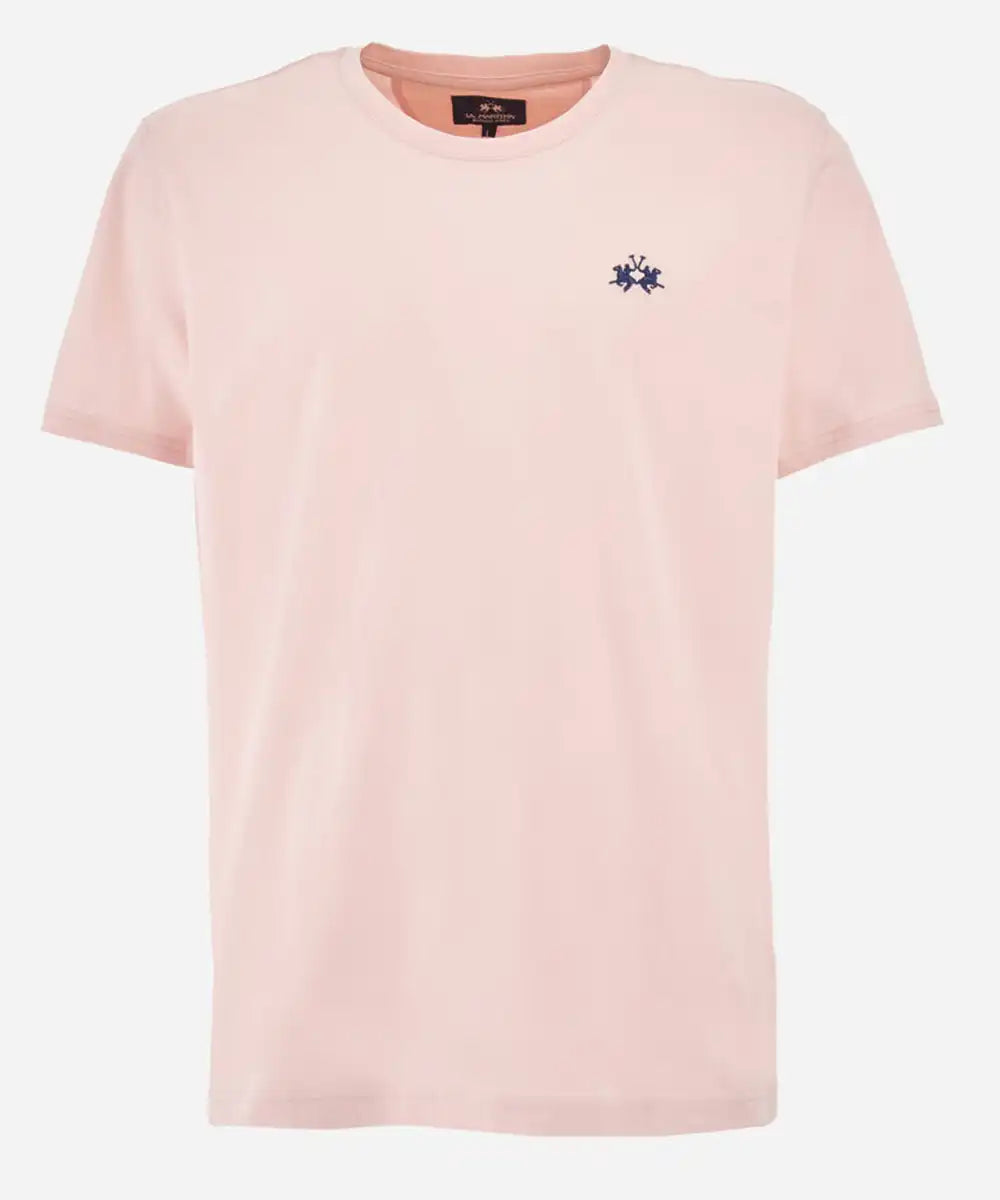 La Martina Regular Fit Cotton T-shirt-Serge | Pink