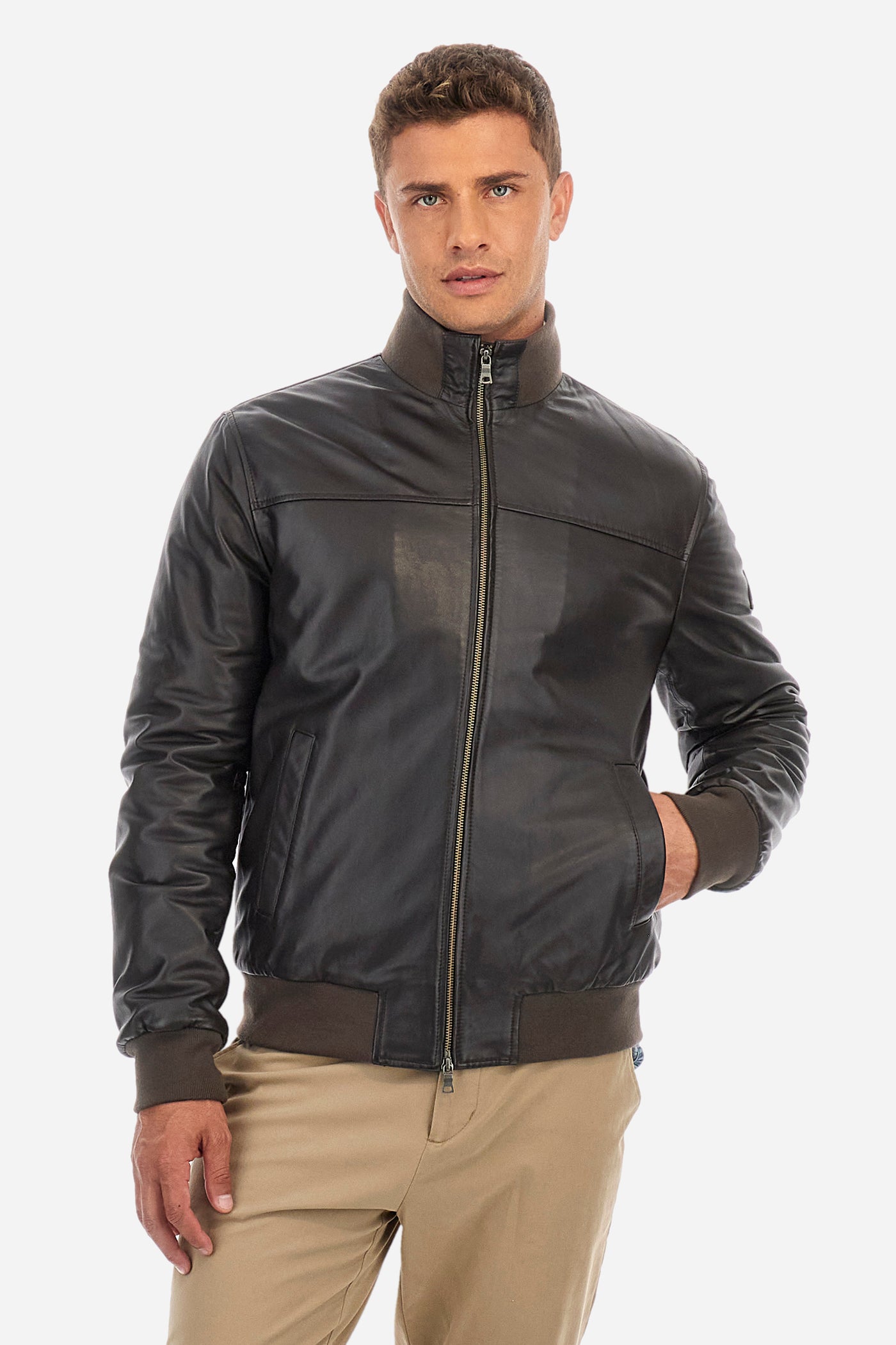 La Martina Leather Jacket | Brown