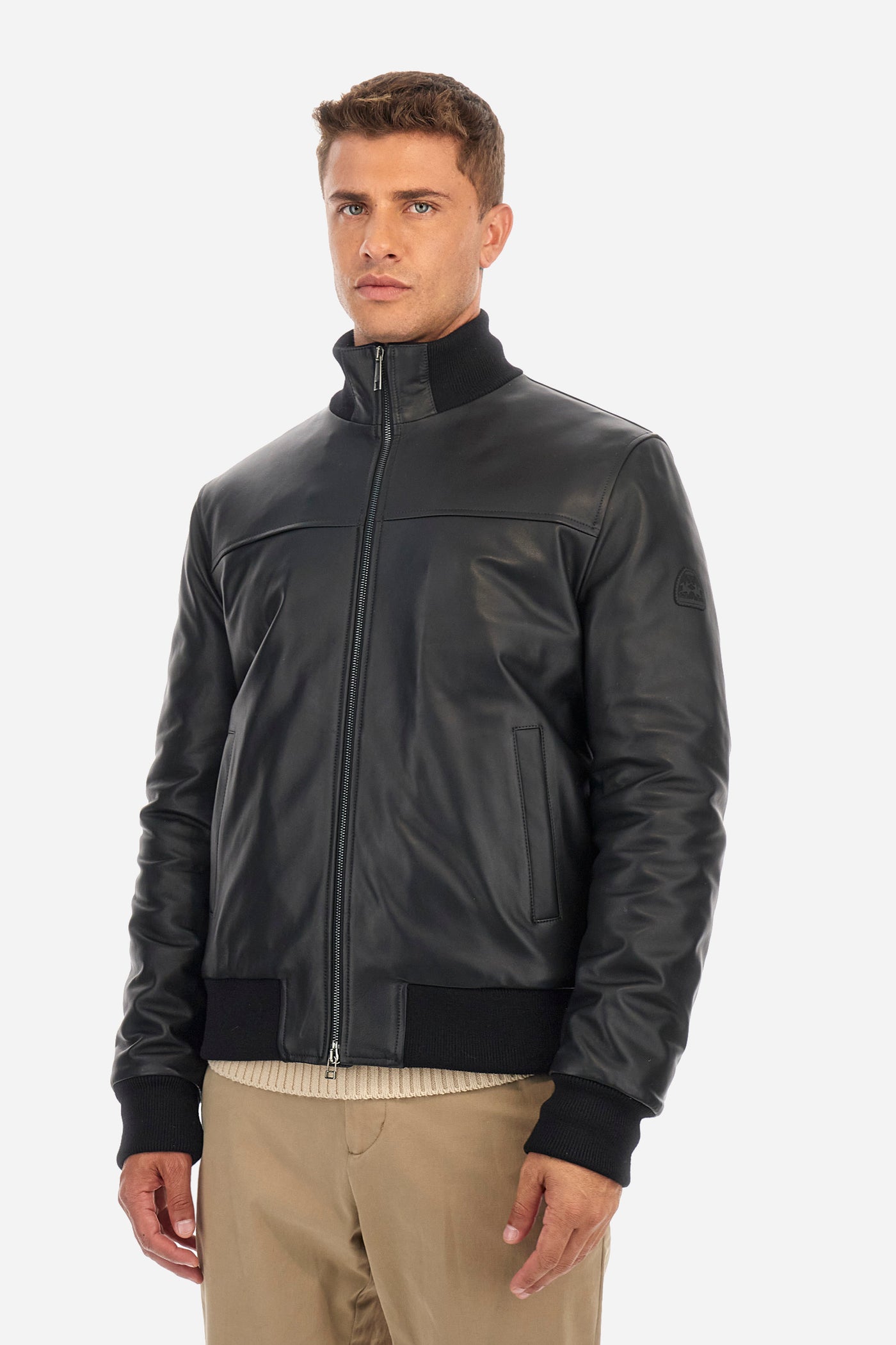 La Martina Leather Jacket | Black