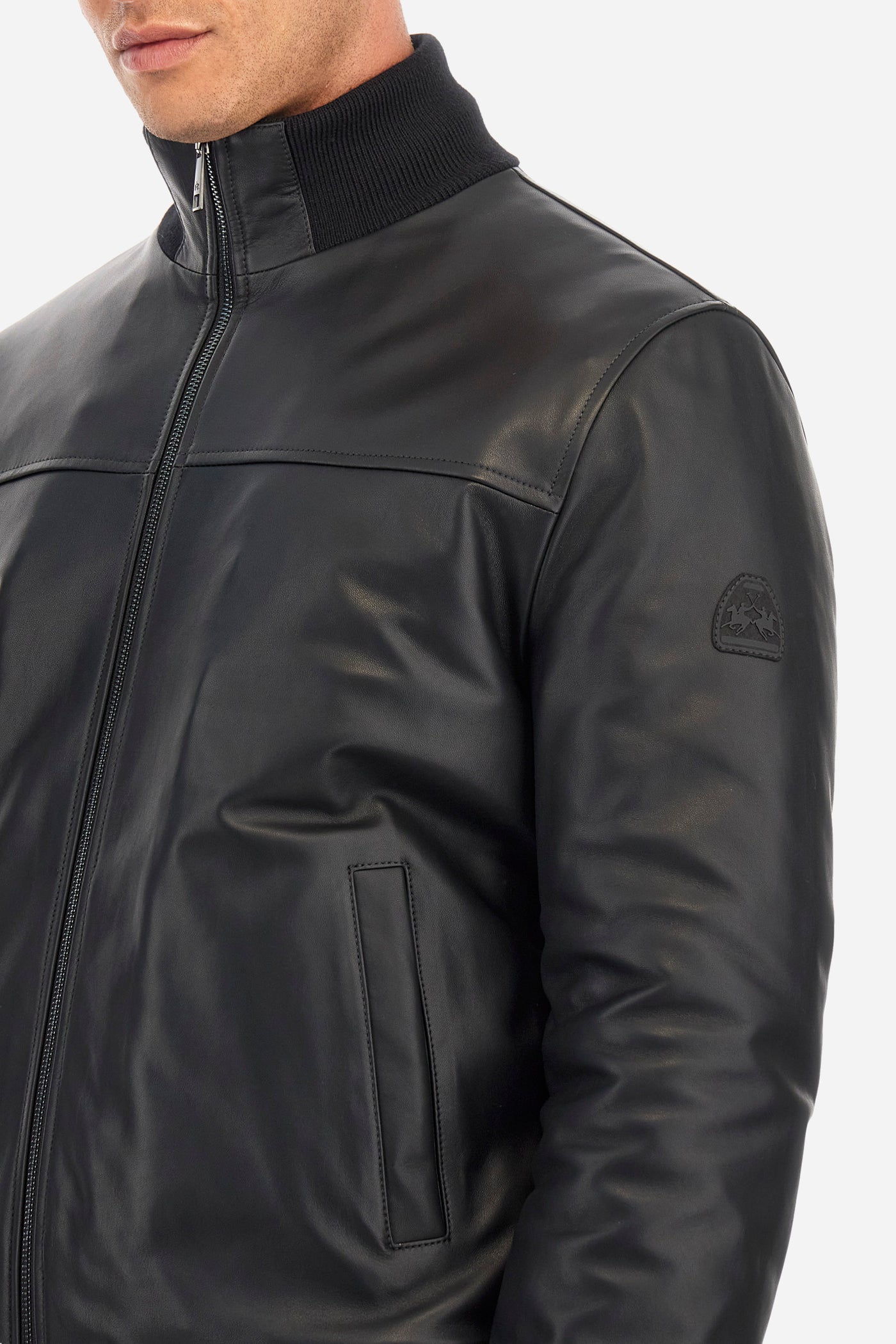 La Martina Leather Jacket | Black