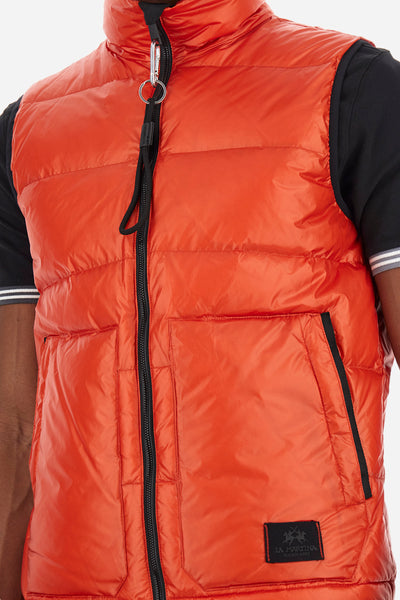 La Martina Men's Down Gilet | Orange