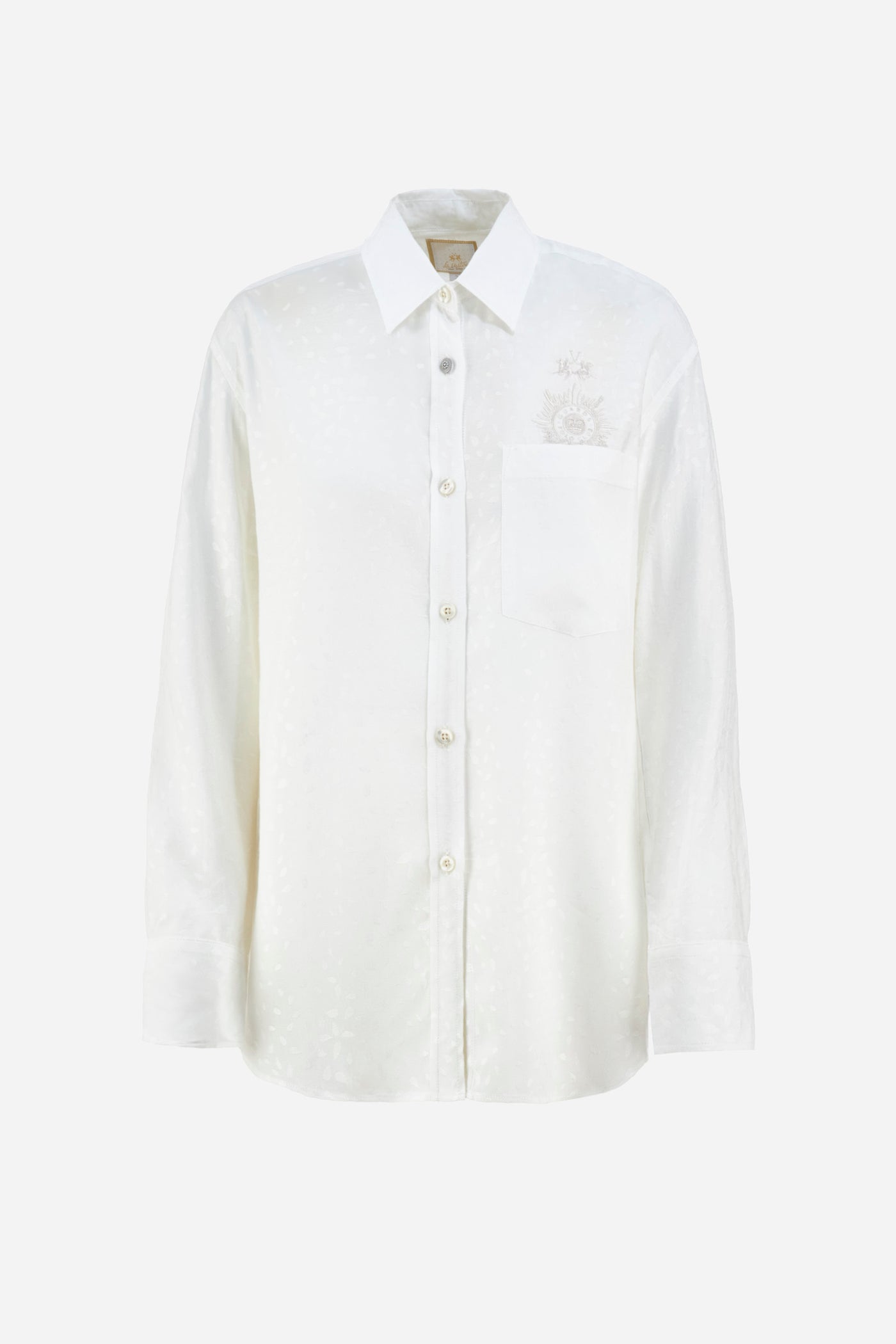 La Martina Regular Fit Guards Shirt in Viscose | White